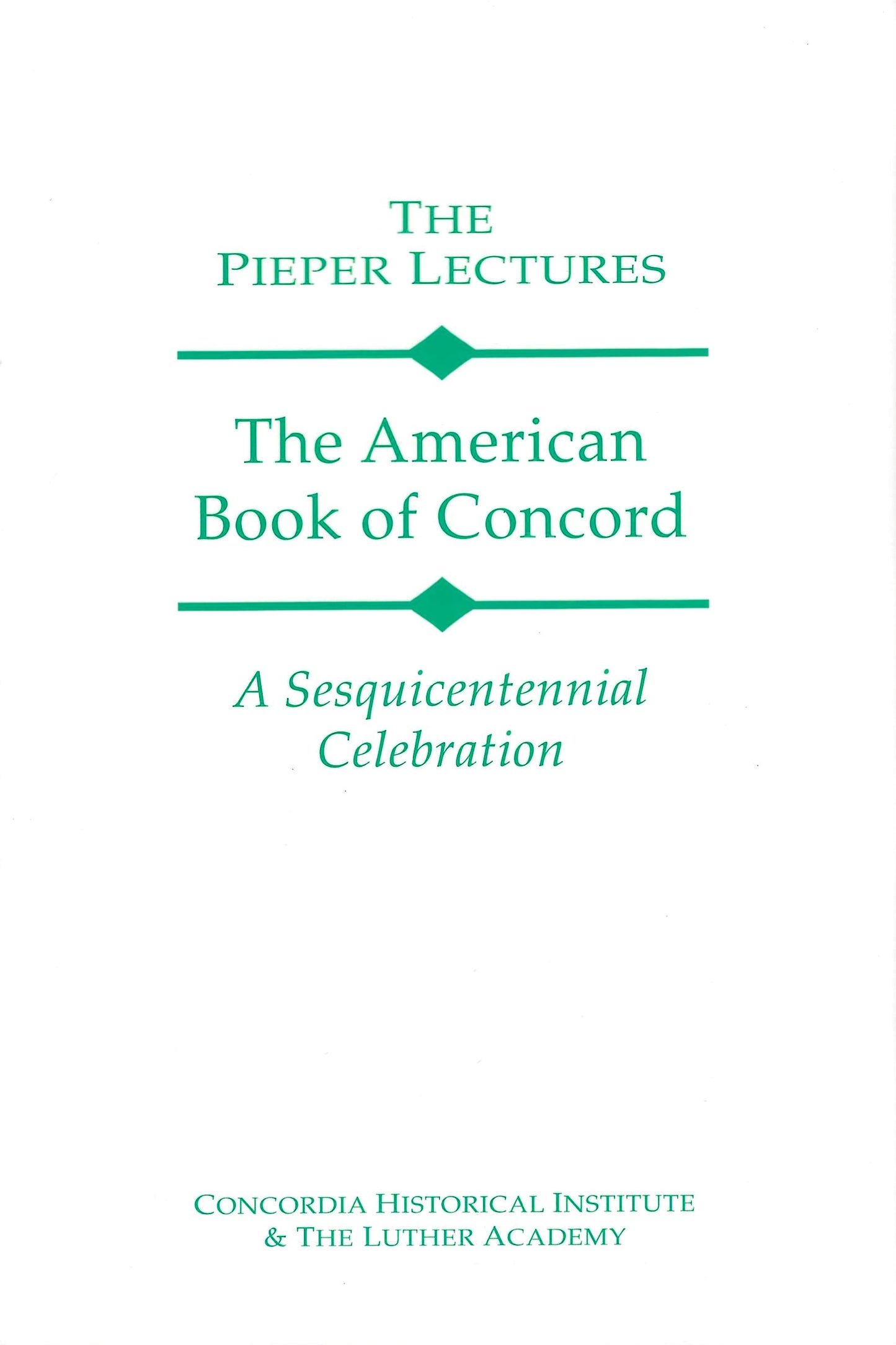 The American Book of Concord: A Sesquicentennial Celebration (Vol. 6, 2002)