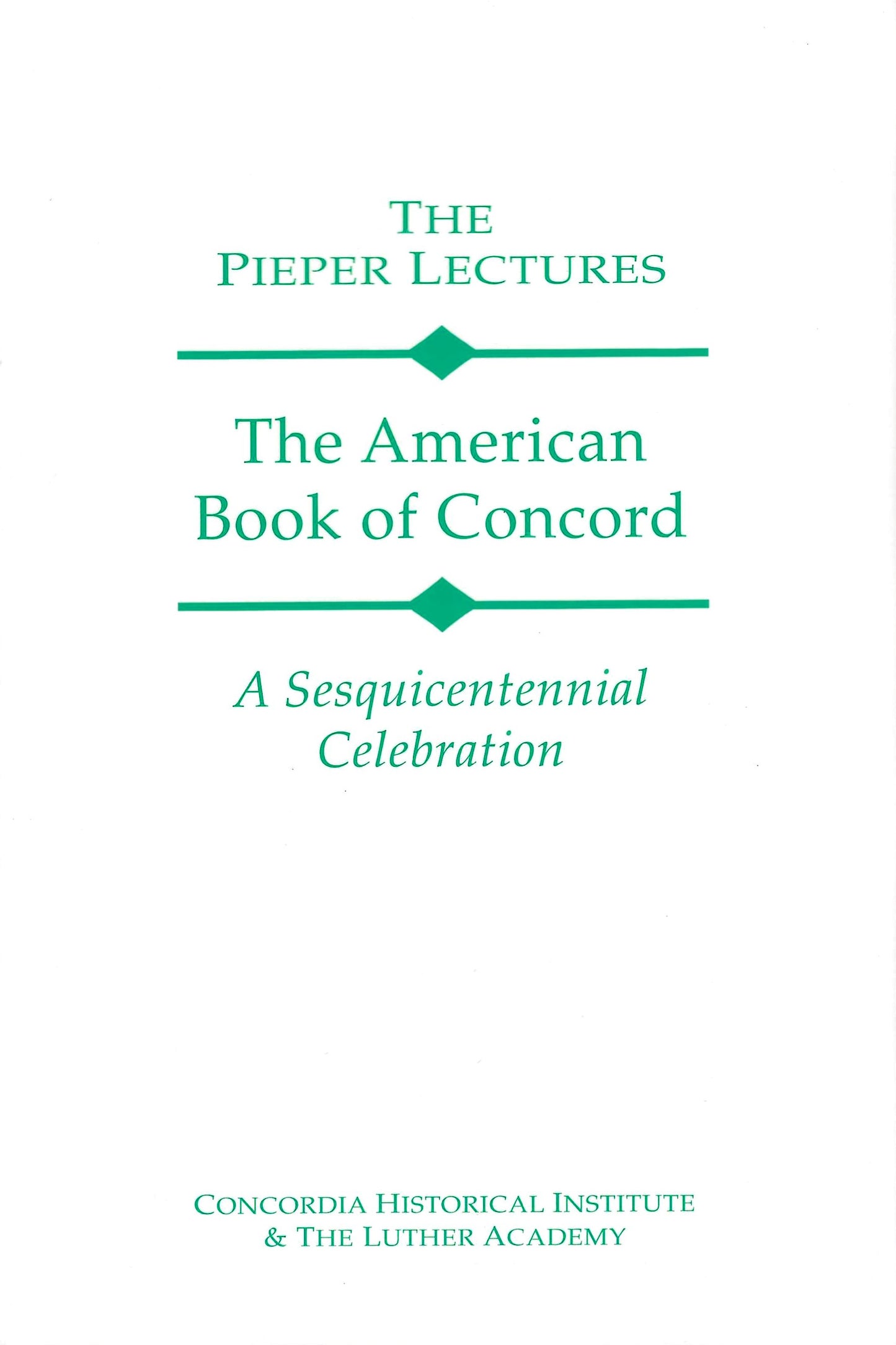 The American Book of Concord: A Sesquicentennial Celebration (Vol. 6, 2002)